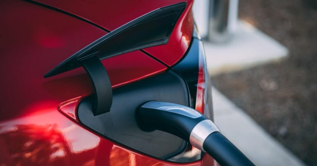 Picture of a Tesla Model 3 Charging