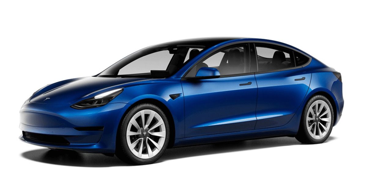 Blue Tesla Model 3