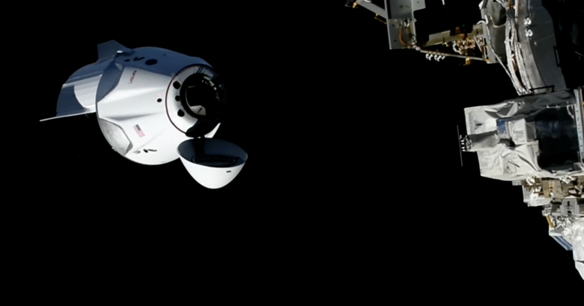 Official NASA image of Crew-13 Dragon approaching the International Space Station on October 1, 2026